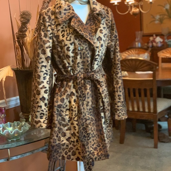 VENUS Jackets & Blazers - Leopard Print  Brushed Car Coat